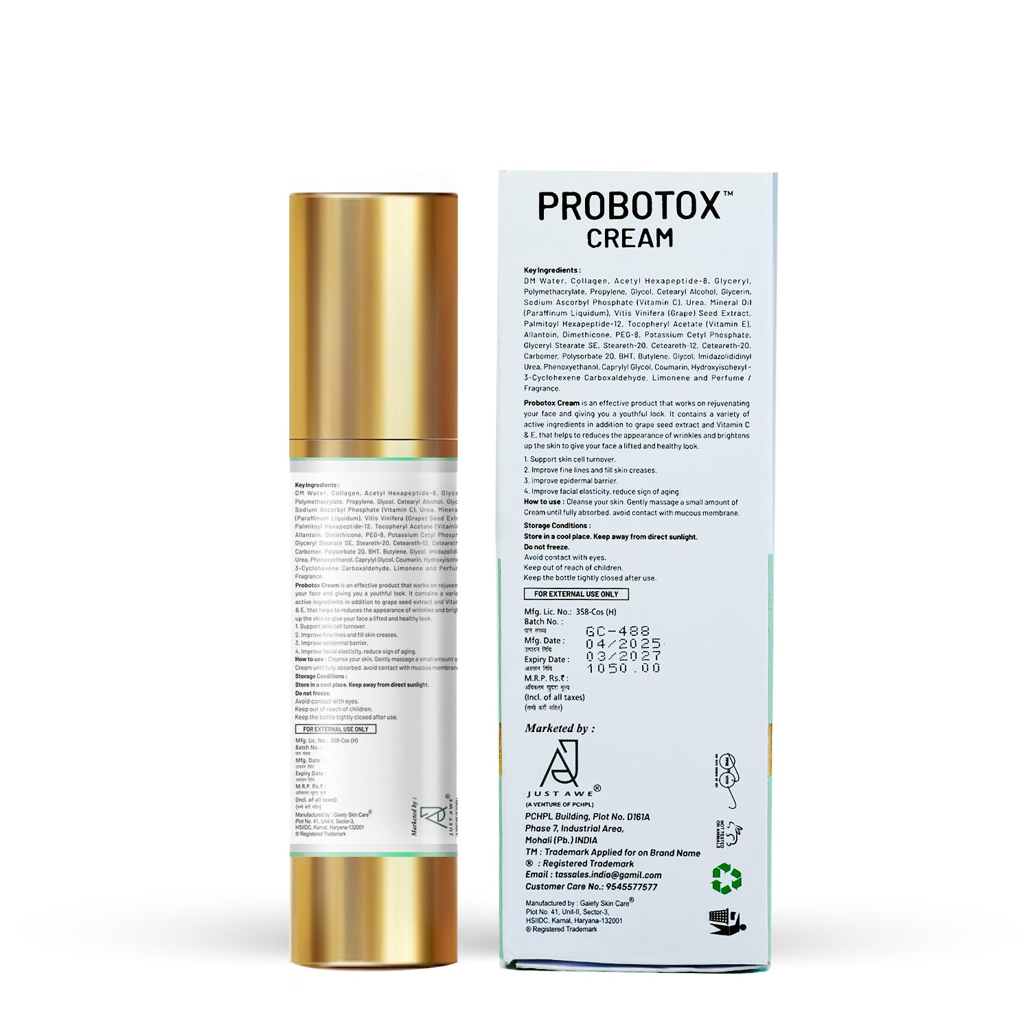 Just Awe Probotox Overnight Cream 50g
